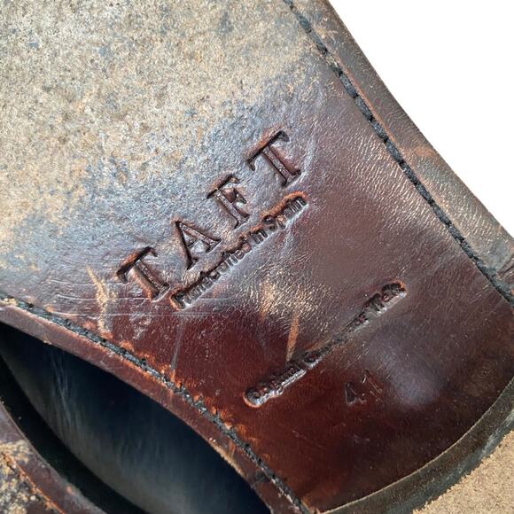 Taft Grail Mens Black Leather Lace Up Chain Boots size 41 US 8 - Picture 10 of 13